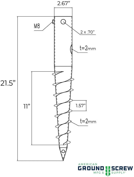 American Ground Screw Model 3